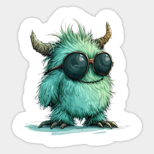 Cute Fluffy Monster Sticker